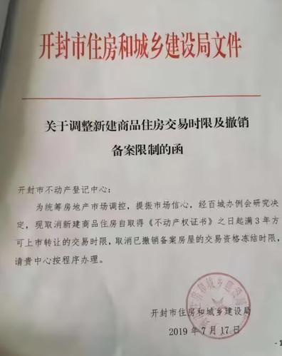 河南开封取消新房限售，会有城市跟进吗河南全面取消限购政策哪个大城市取消限购了 汽车行情